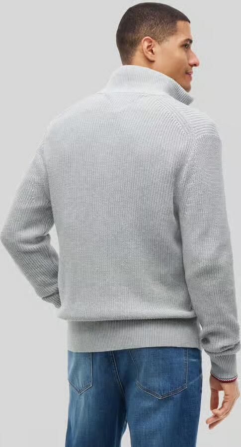 Tommy Hilfiger Regular fit gebreid jack van puur katoen - Foto 2
