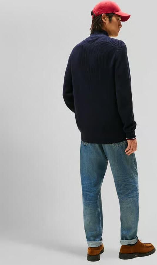 Tommy Hilfiger Regular fit gebreid jack van puur katoen - Foto 2
