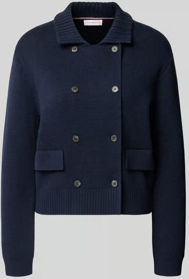 Tommy Hilfiger Regular fit gebreid jack van puur katoen