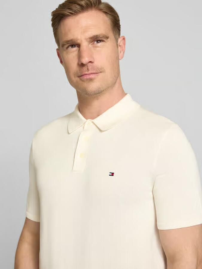 Tommy Hilfiger regular fit gebreid poloshirt van puur katoen - Foto 4
