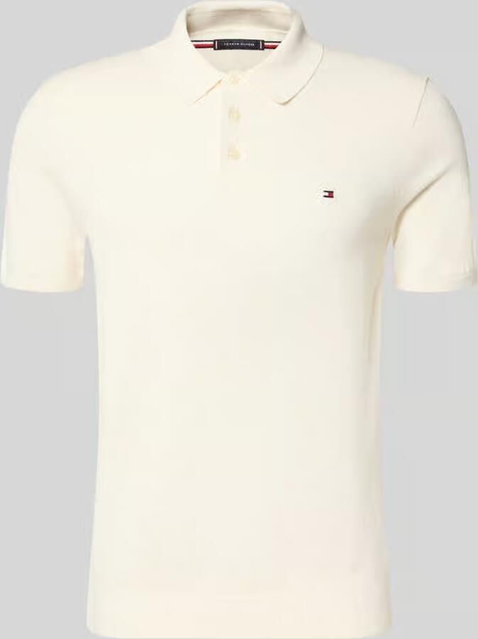 Tommy Hilfiger regular fit gebreid poloshirt van puur katoen - Foto 5