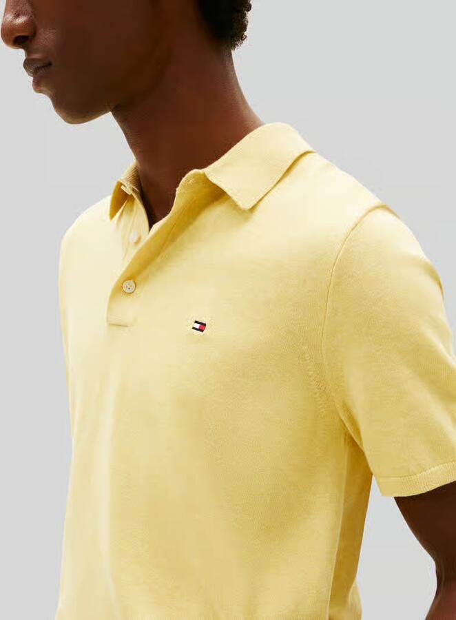 Tommy Hilfiger regular fit gebreid poloshirt van puur katoen