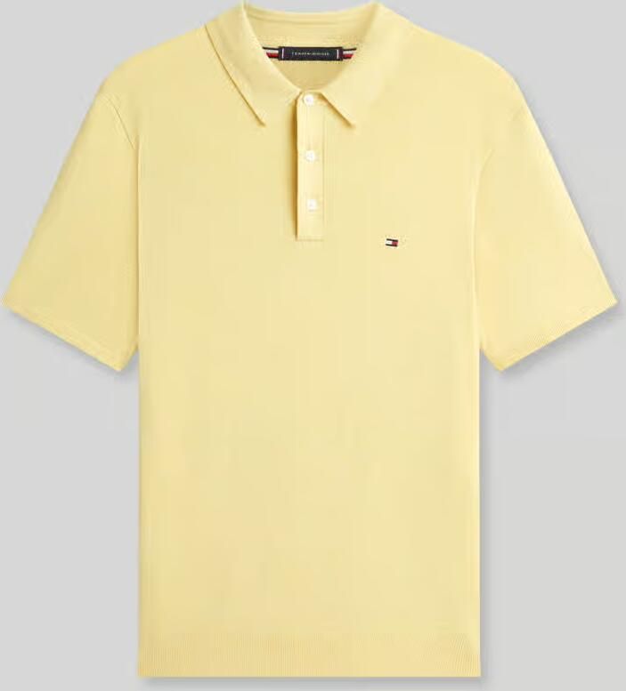Tommy Hilfiger regular fit gebreid poloshirt van puur katoen - Foto 2