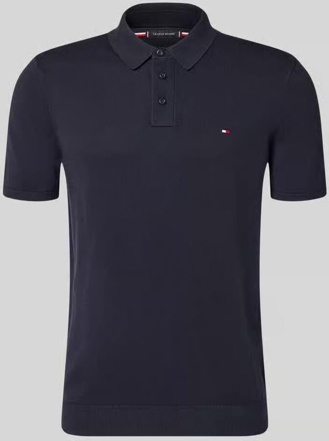 Tommy Hilfiger regular fit gebreid poloshirt van puur katoen - Foto 8