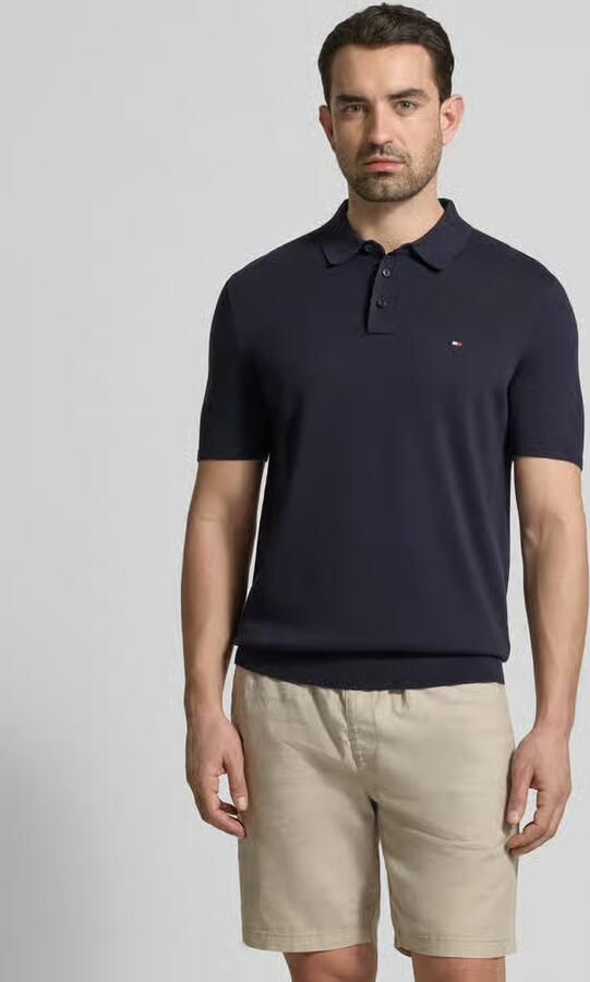 Tommy Hilfiger regular fit gebreid poloshirt van puur katoen - Foto 11