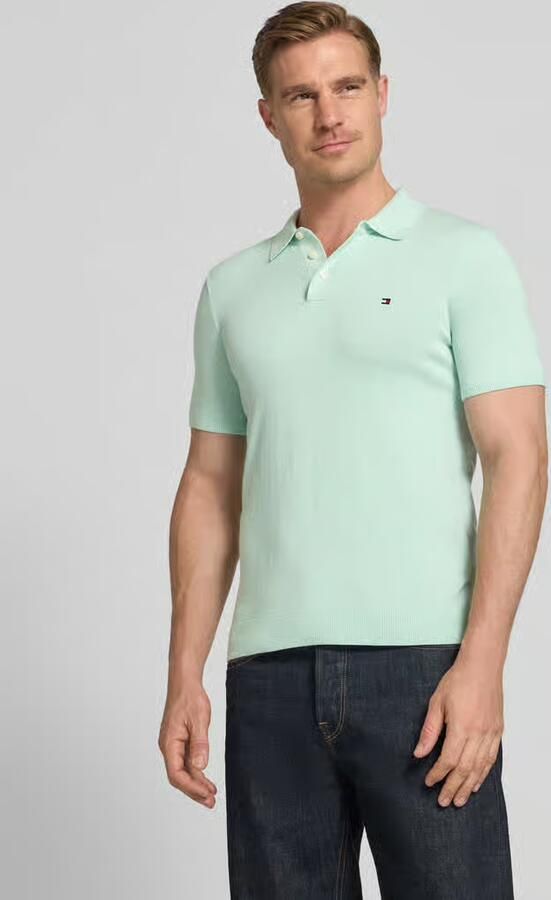 Tommy Hilfiger regular fit gebreid poloshirt van puur katoen - Foto 3
