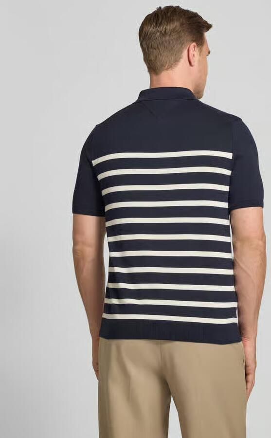 Tommy Hilfiger regular fit gebreid poloshirt van puur katoen - Foto 5