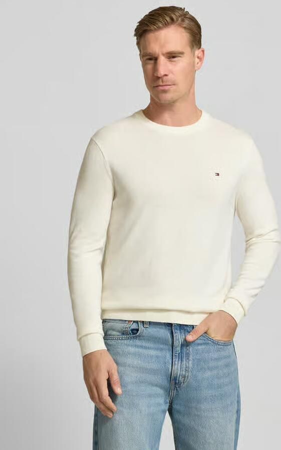 Tommy Hilfiger Regular fit gebreide pullover van een mix van katoen en kasjmier - Foto 2