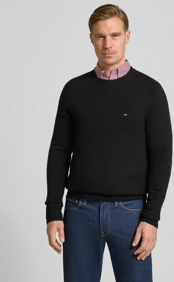 Tommy Hilfiger Regular fit gebreide pullover van het fijnste wol - Foto 2