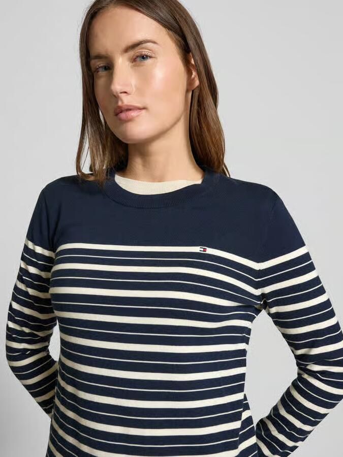 Tommy Hilfiger Regular fit gebreide pullover van katoenmix - Foto 2