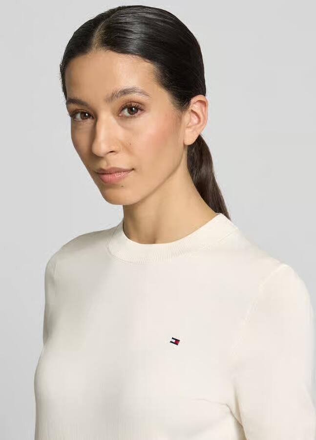 Tommy Hilfiger regular fit gebreide pullover van katoenmix