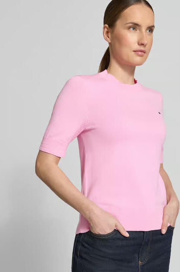 Tommy Hilfiger regular fit gebreide pullover van katoenmix
