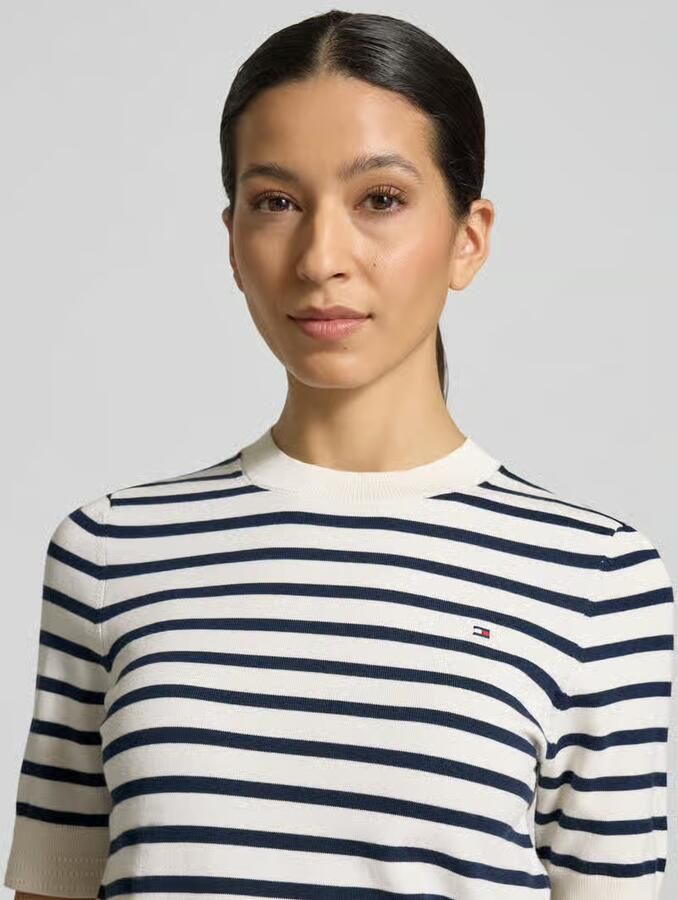Tommy Hilfiger regular fit gebreide pullover van katoenmix