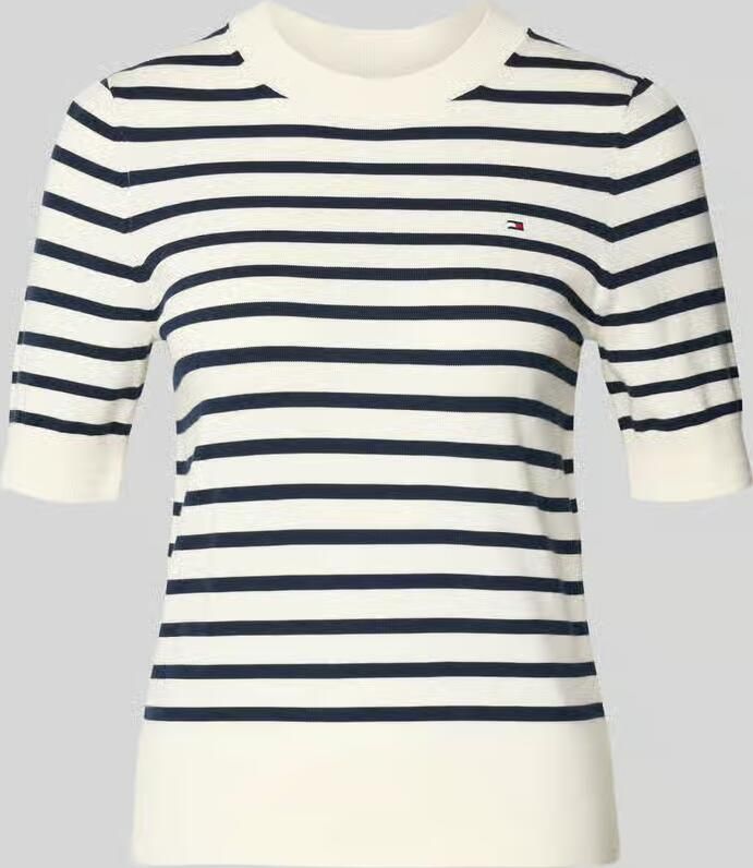 Tommy Hilfiger regular fit gebreide pullover van katoenmix - Foto 2