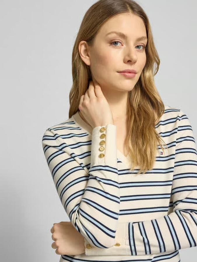 Tommy Hilfiger regular fit gebreide pullover van katoenmix