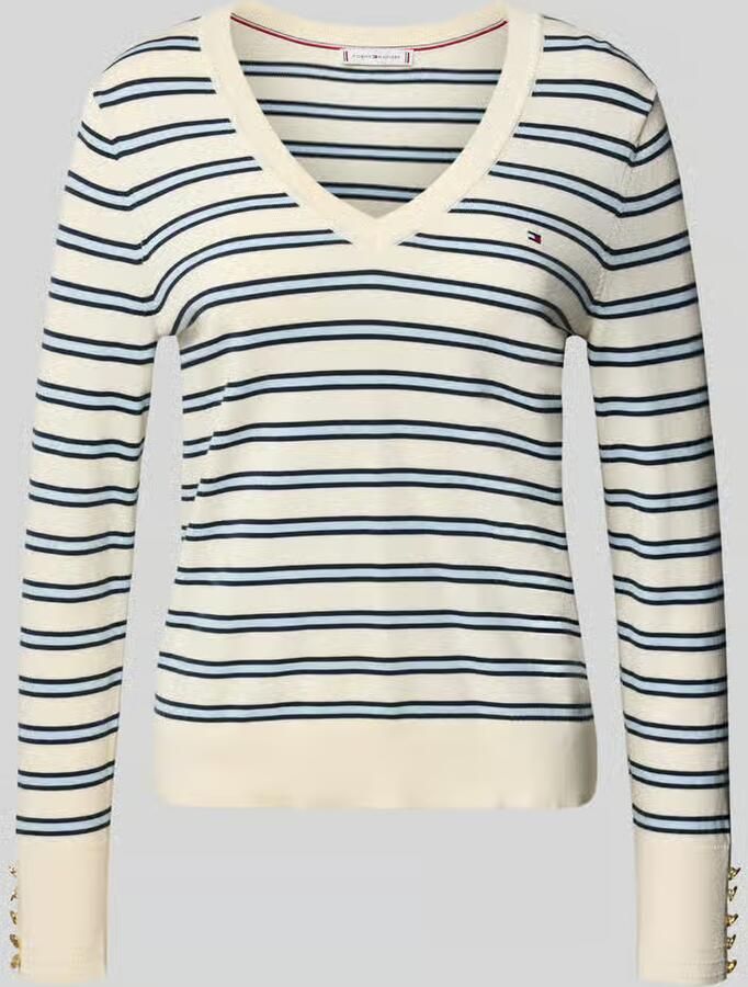 Tommy Hilfiger regular fit gebreide pullover van katoenmix - Foto 2