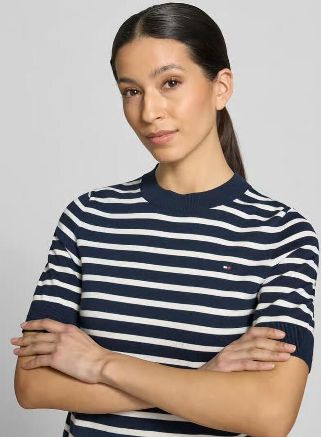 Tommy Hilfiger regular fit gebreide pullover van katoenmix