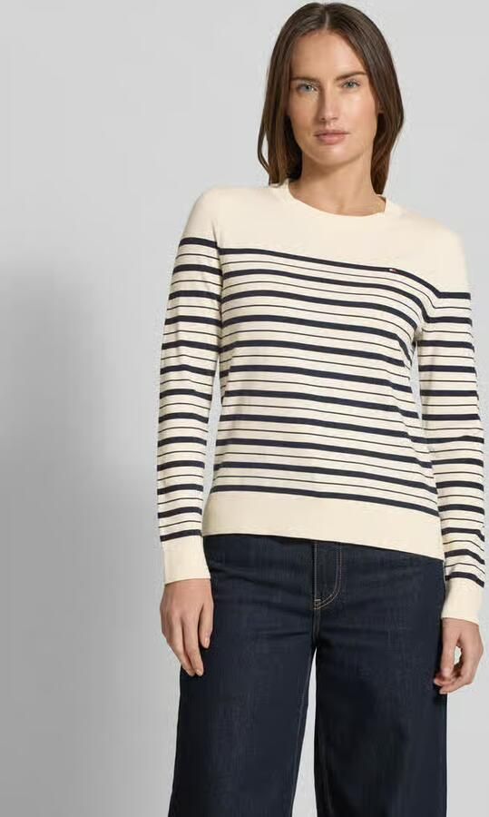 Tommy Hilfiger Regular fit gebreide pullover van katoenmix - Foto 3