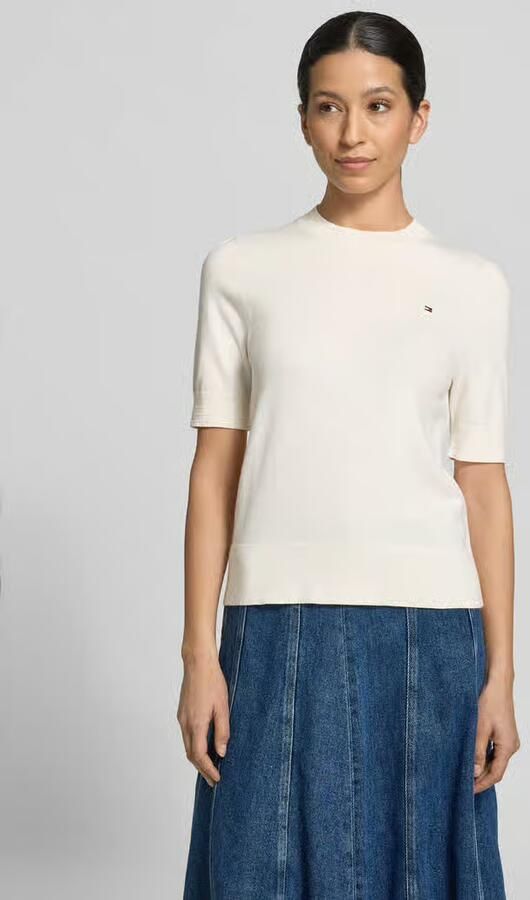 Tommy Hilfiger regular fit gebreide pullover van katoenmix - Foto 3