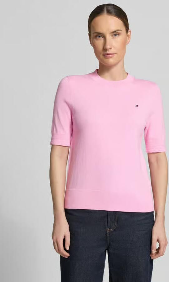 Tommy Hilfiger regular fit gebreide pullover van katoenmix - Foto 4