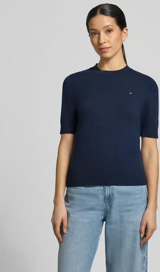 Tommy Hilfiger regular fit gebreide pullover van katoenmix - Foto 2