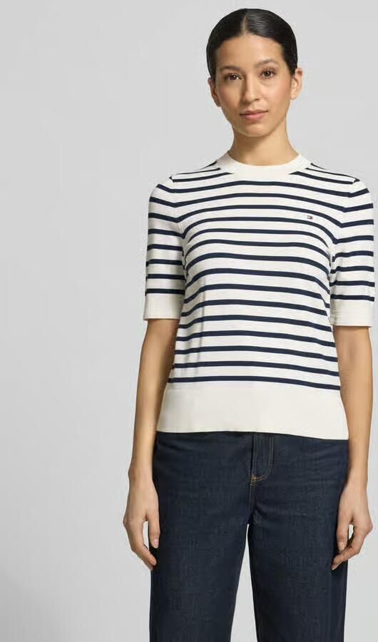 Tommy Hilfiger regular fit gebreide pullover van katoenmix - Foto 3