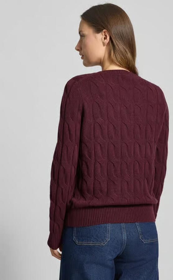 Tommy Hilfiger Gebreide trui SOFT WOOL CABLE C-NK met kabelpatroon van zuivere wol - Foto 10