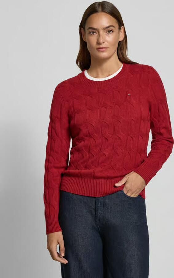 Tommy Hilfiger Regular fit gebreide pullover van pure wol - Foto 2