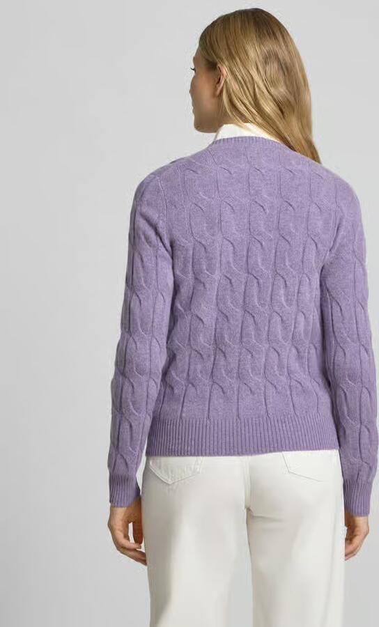 Tommy Hilfiger Gebreide trui SOFT WOOL CABLE C-NK met kabelpatroon van zuivere wol - Foto 6