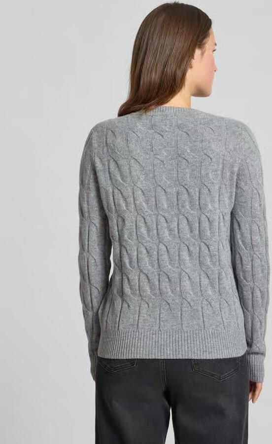Tommy Hilfiger Gebreide trui SOFT WOOL CABLE C-NK met kabelpatroon van zuivere wol - Foto 6