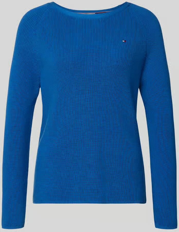 Tommy Hilfiger regular fit gebreide pullover van puur katoen - Foto 2
