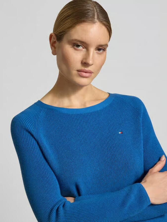 Tommy Hilfiger regular fit gebreide pullover van puur katoen