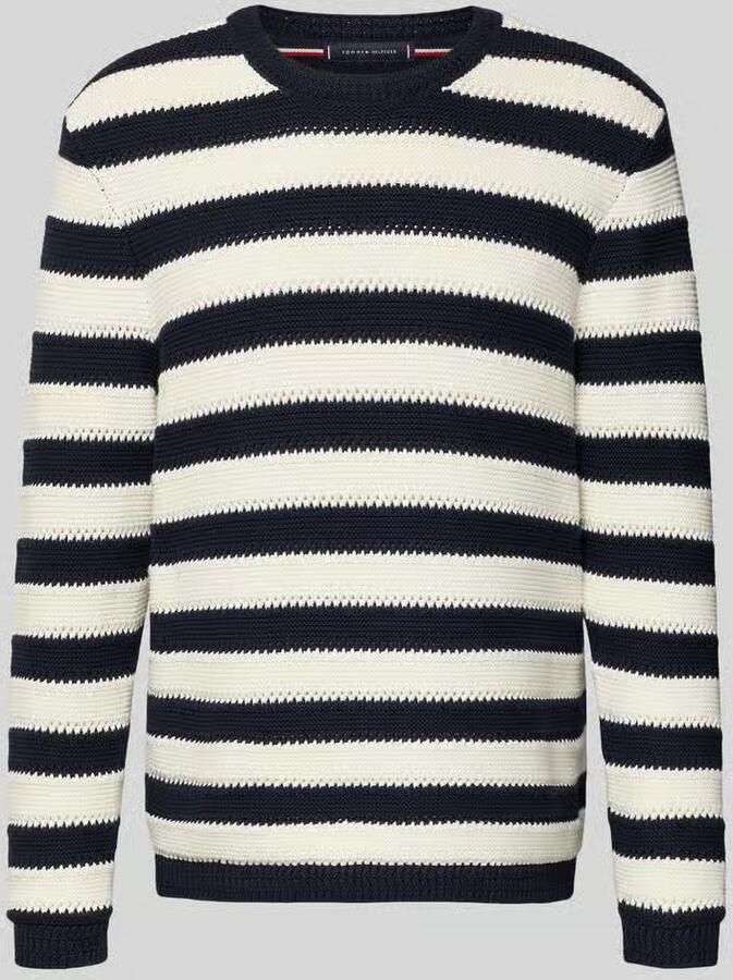 Tommy Hilfiger regular fit gebreide pullover van puur katoen - Foto 2