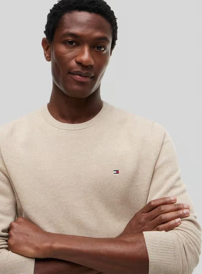 Tommy Hilfiger regular fit gebreide pullover van puur katoen