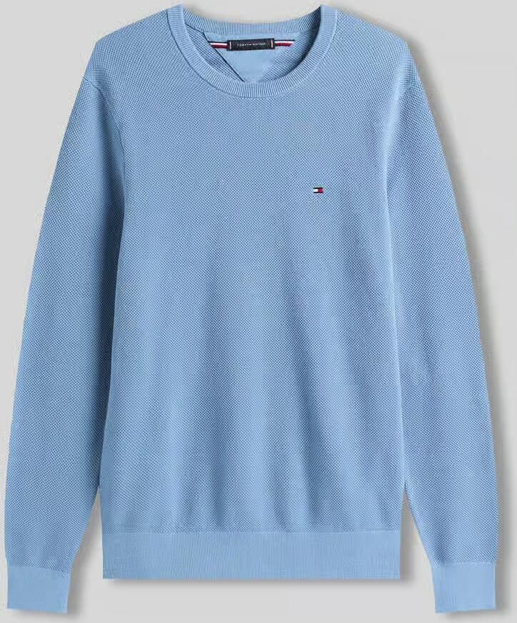 TOMMY HILFIGER Heren Truien & Vesten Essential Structure Crew Neck Lichtblauw - Foto 7