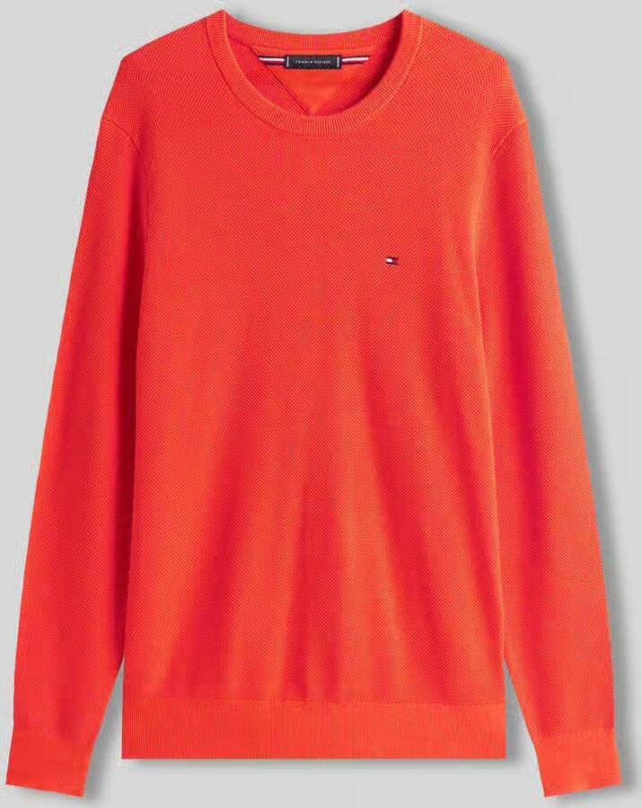 Tommy Hilfiger Regular fit gebreide pullover van zuiver katoen - Foto 2