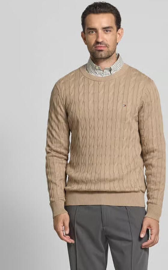 Tommy Hilfiger Regular fit gebreide pullover van zuiver katoen - Foto 5