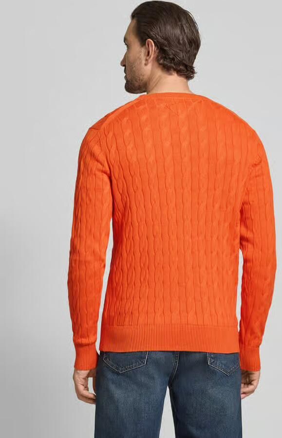 Tommy Hilfiger Regular fit gebreide pullover van zuiver katoen