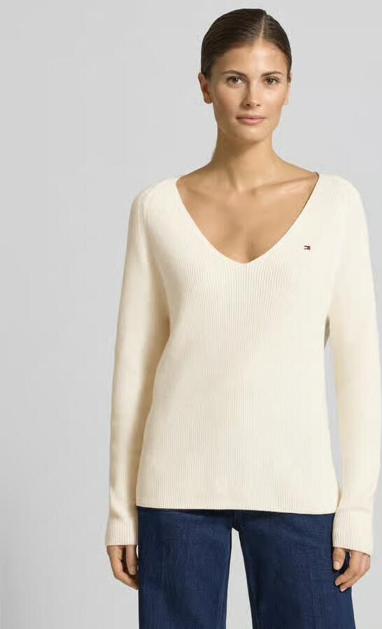 Tommy Hilfiger Regular fit gebreide pullover van zuiver katoen - Foto 3