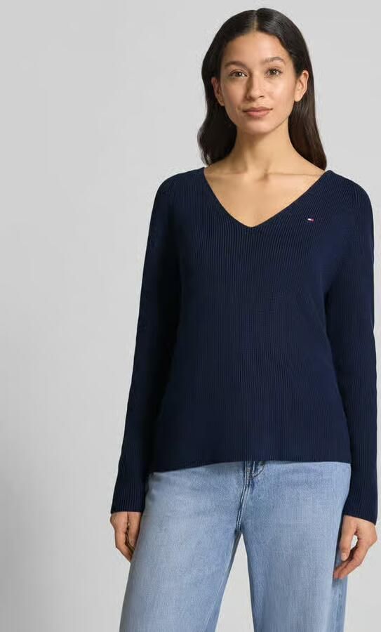 Tommy Hilfiger Regular fit gebreide pullover van zuiver katoen - Foto 2
