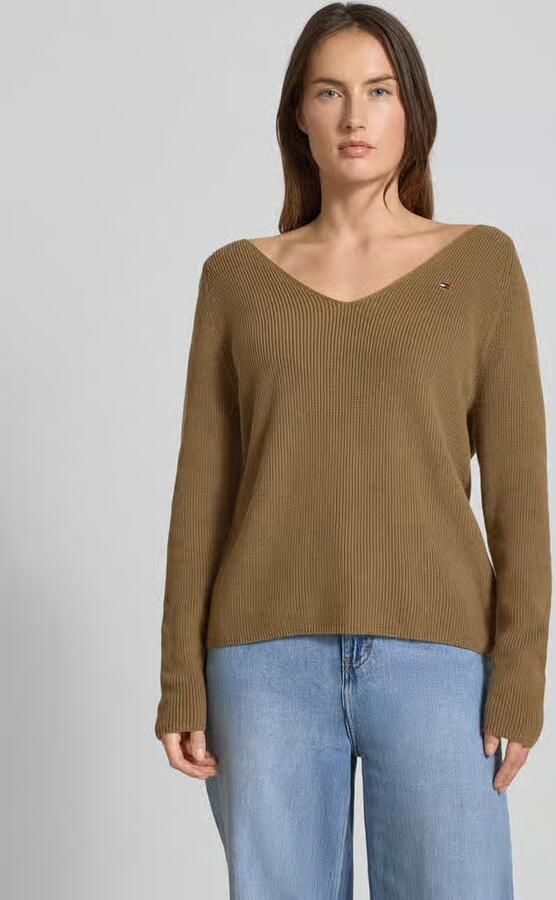 Tommy Hilfiger Regular fit gebreide pullover van zuiver katoen - Foto 3