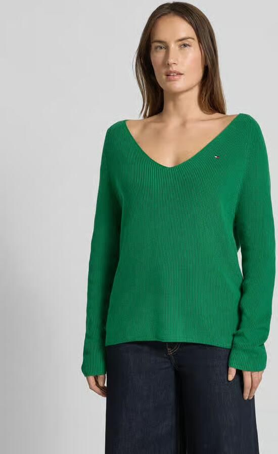 Tommy Hilfiger Regular fit gebreide pullover van zuiver katoen - Foto 4