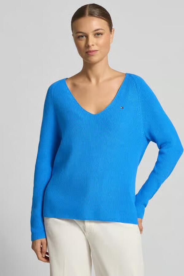 Tommy Hilfiger Regular fit gebreide pullover van zuiver katoen - Foto 3