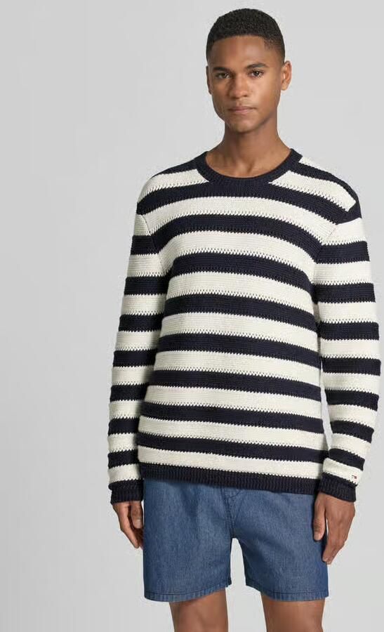 Tommy Hilfiger regular fit gebreide pullover van puur katoen - Foto 2
