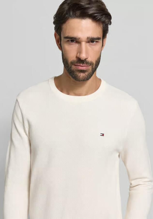 Tommy Hilfiger Trui met ronde hals ESSENTIAL STRUCTURE CREW NECK met structuur en label - Foto 19