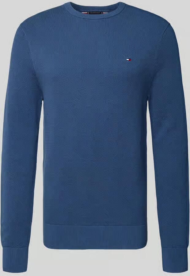 Tommy Hilfiger Regular fit gebreide pullover van zuiver katoen - Foto 2
