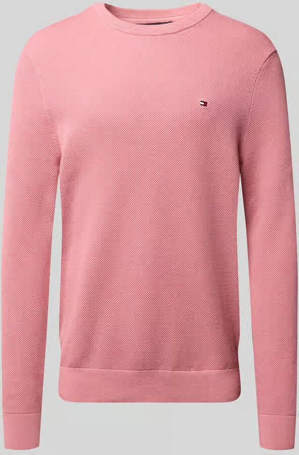Tommy Hilfiger Regular fit gebreide pullover van zuiver katoen - Foto 2