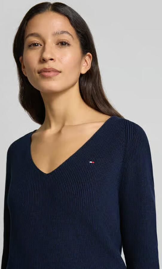 Tommy Hilfiger Regular fit gebreide pullover van zuiver katoen - Foto 2