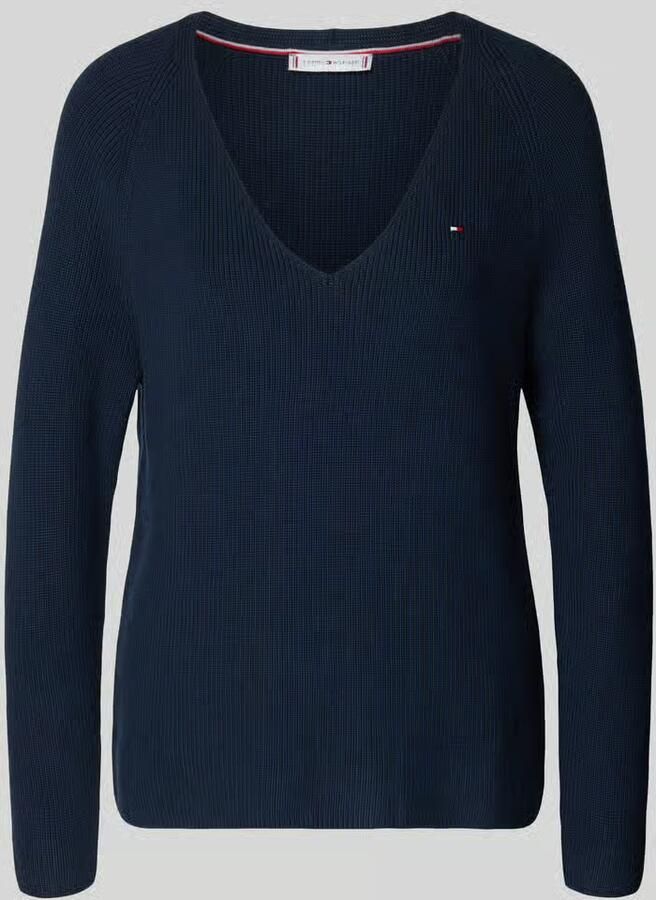 Tommy Hilfiger Regular fit gebreide pullover van zuiver katoen