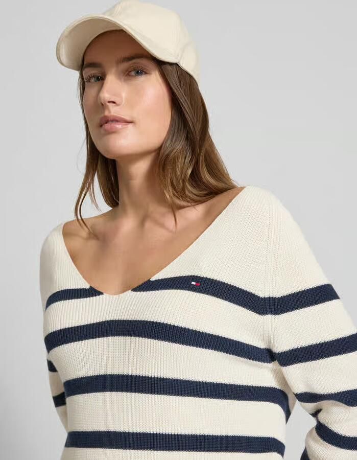 Tommy Hilfiger Regular fit gebreide pullover van zuiver katoen - Foto 2